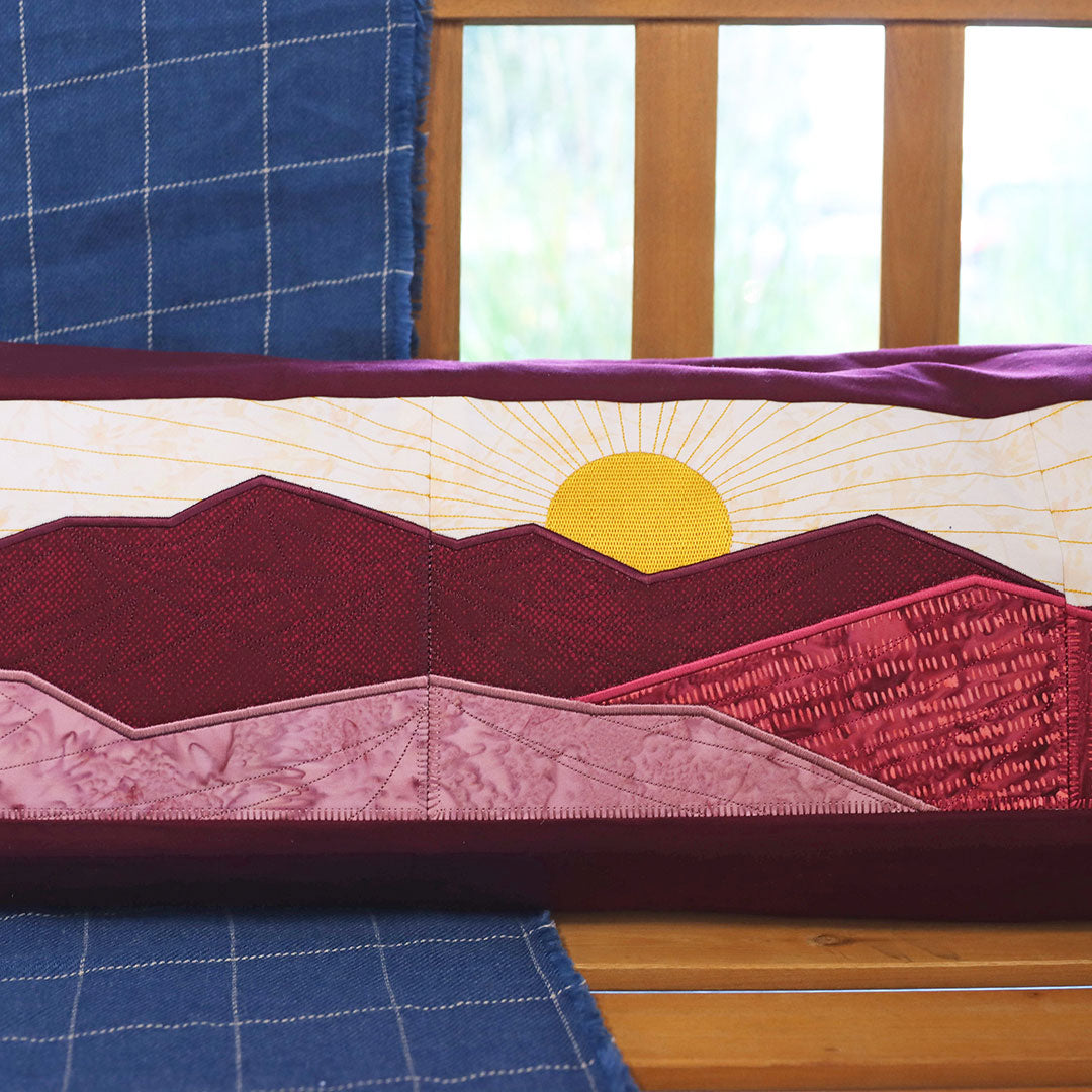 Sunset Mountain Landscape Applique Set
