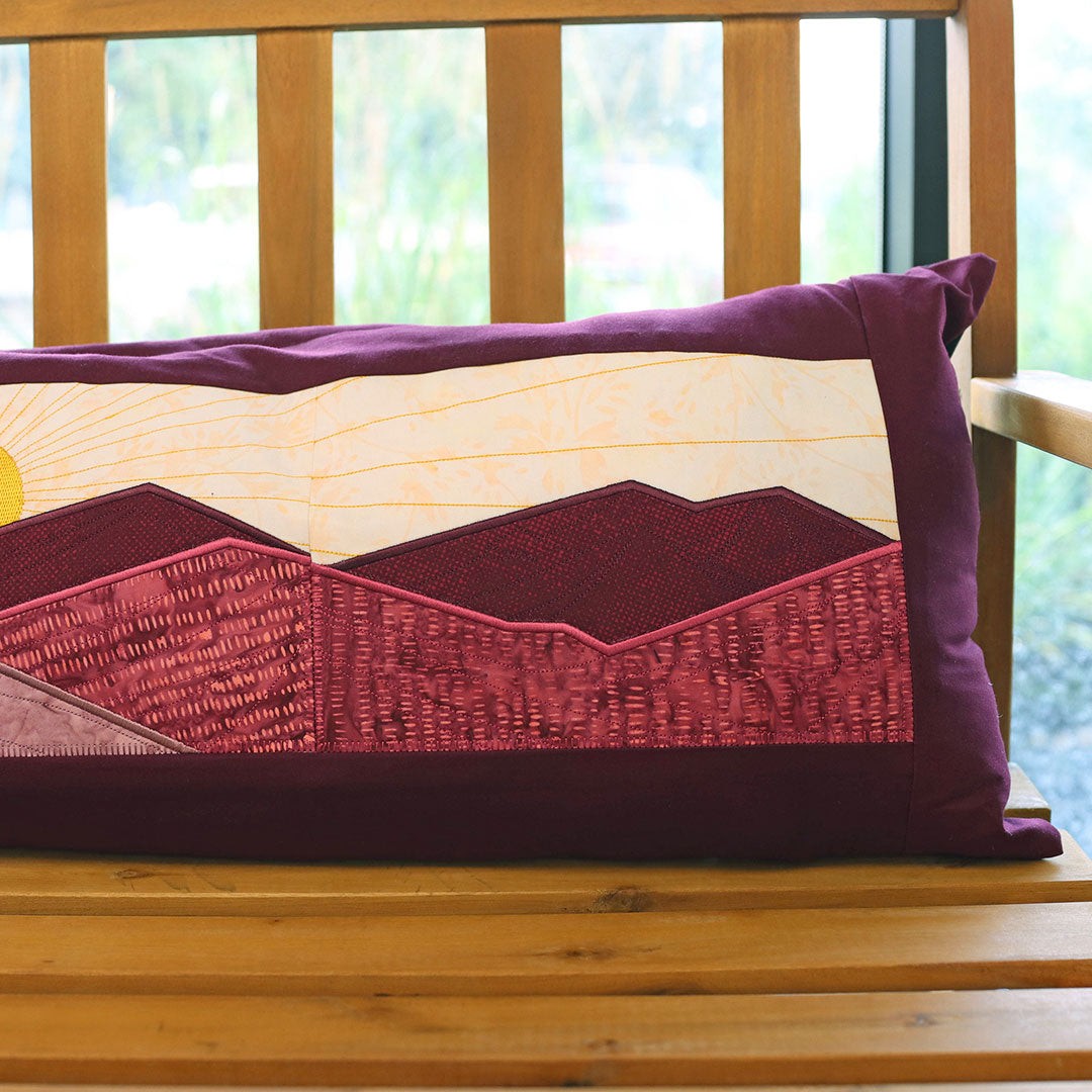 Sunset Mountain Landscape Applique Set