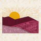 Sunset Mountain Landscape Applique Set