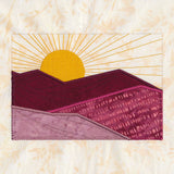 Sunset Mountain Landscape Applique Set