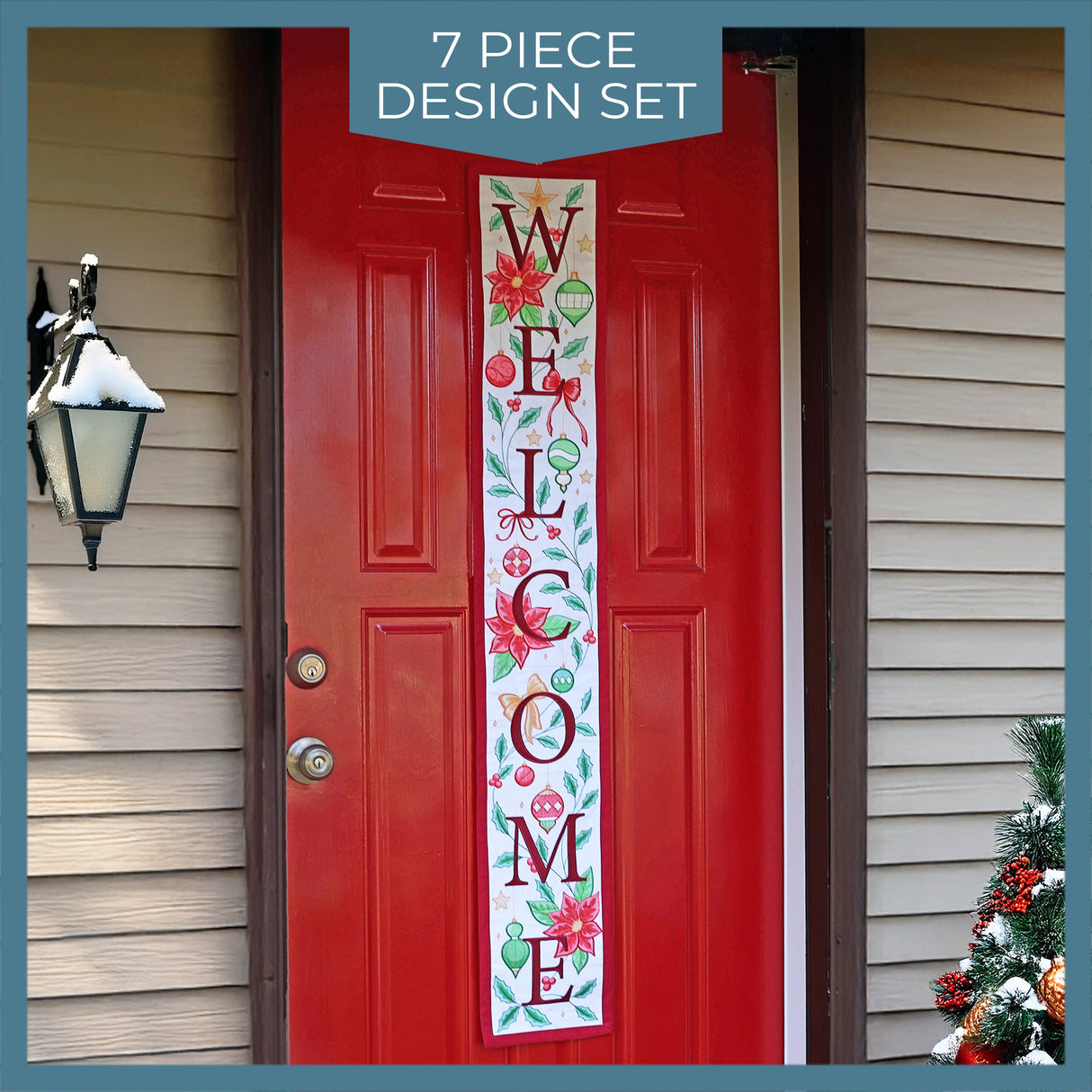 Multi-Piece Christmas Welcome Sign