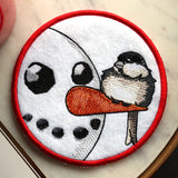 Sweet Peeking Snowman with Chickadee Coaster (In-the-Hoop)