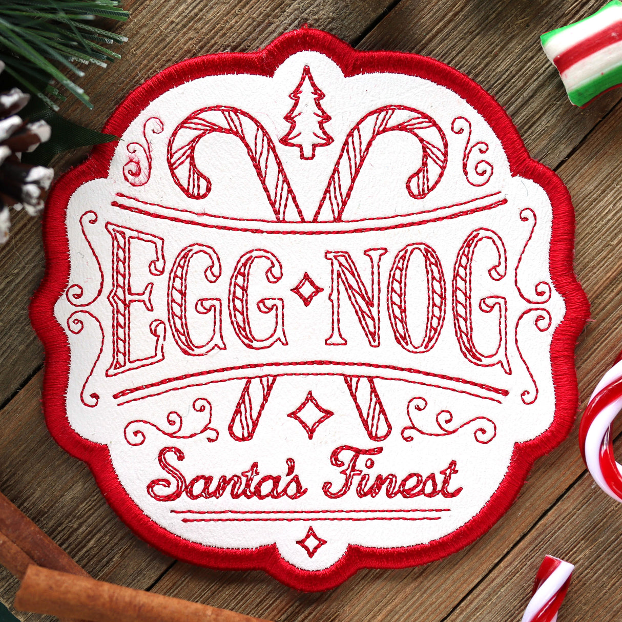 Christmas Market Coaster - Eggnog