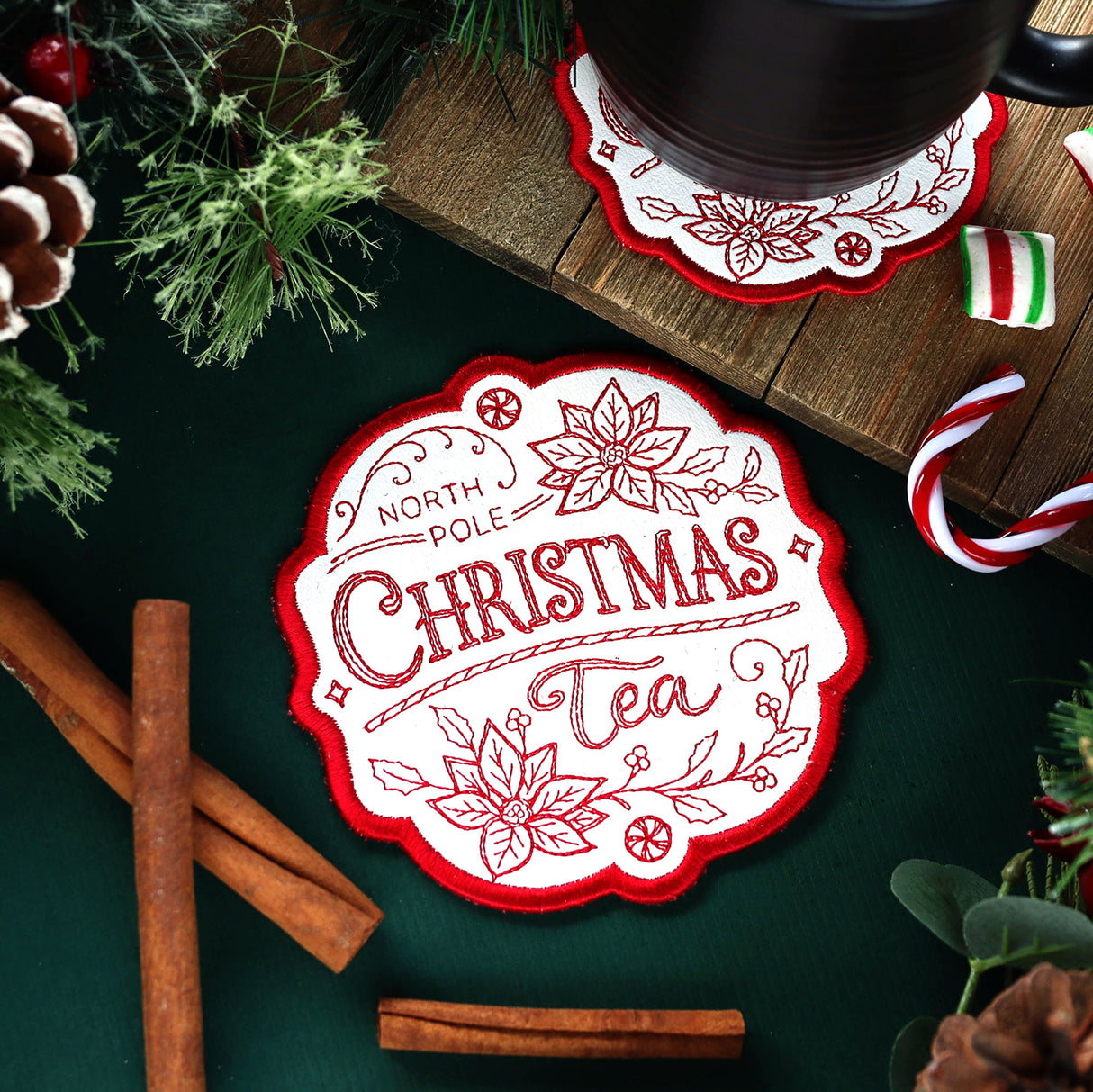 Christmas Market Coaster - Tea