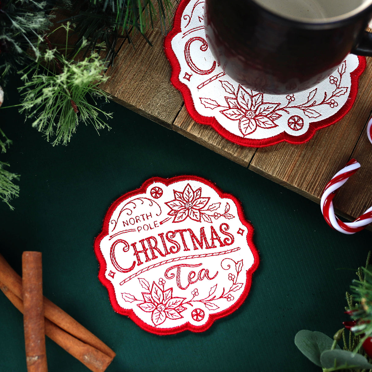 Christmas Market Coaster - Tea