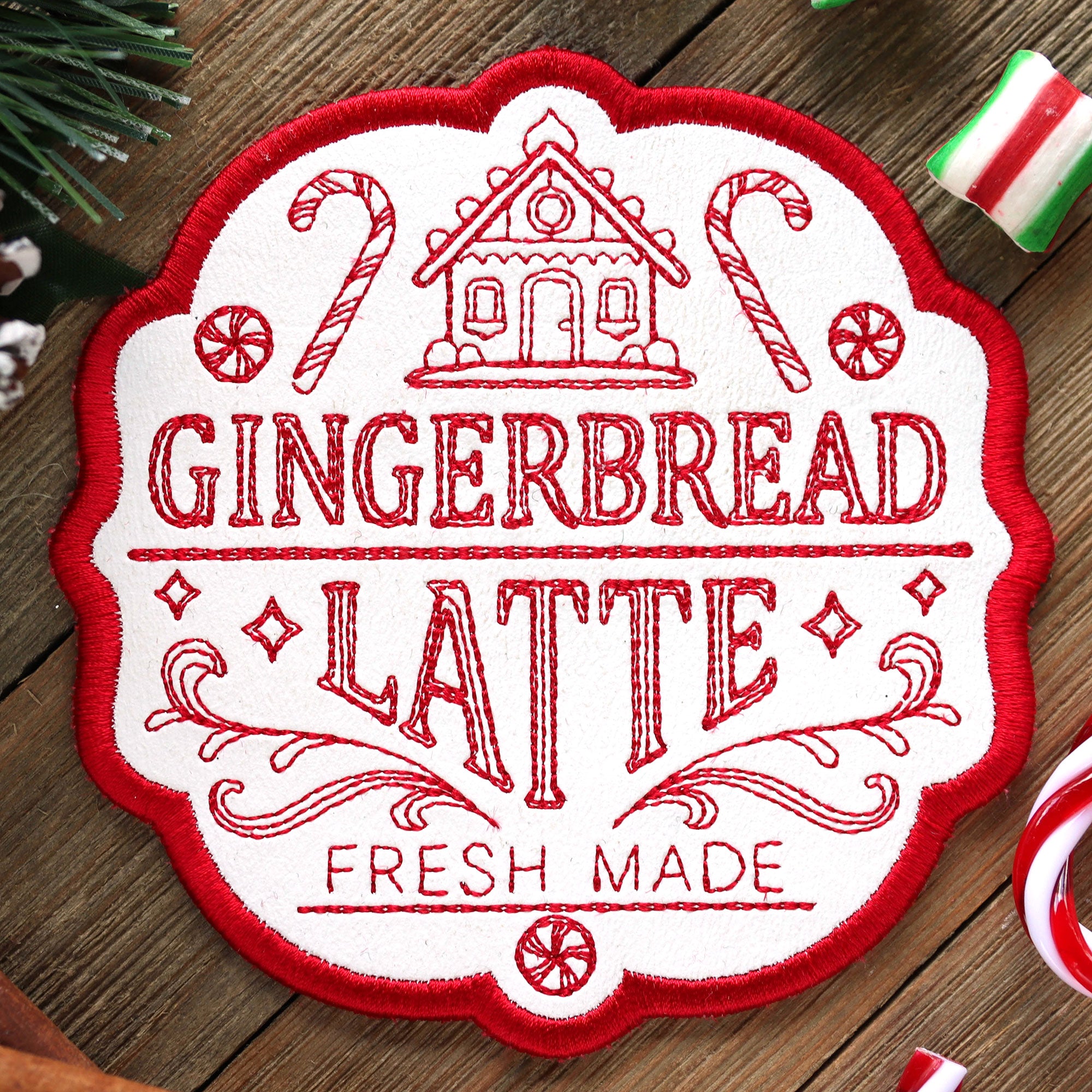 Christmas Market Coaster - Gingerbread Latte