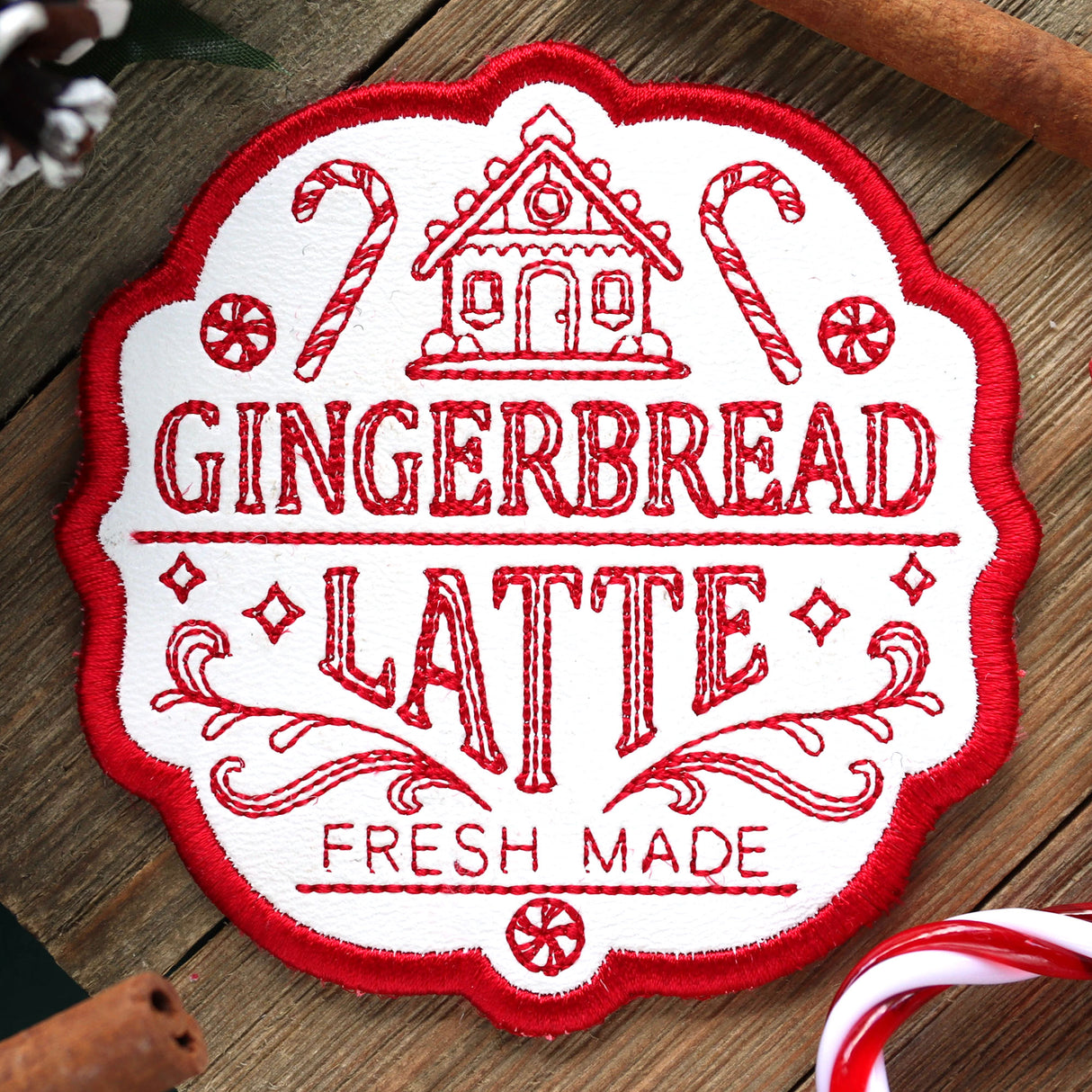 Christmas Market Coaster - Gingerbread Latte