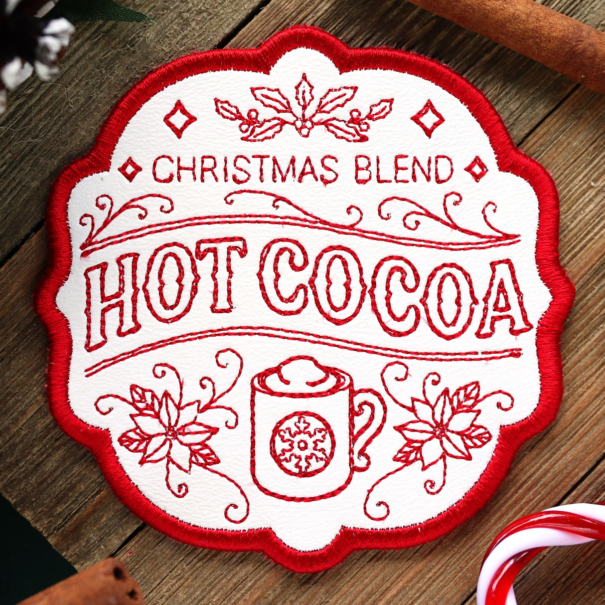 Christmas Market Coaster - Hot Cocoa
