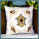 Birdhouse Pillow Set (Applique)