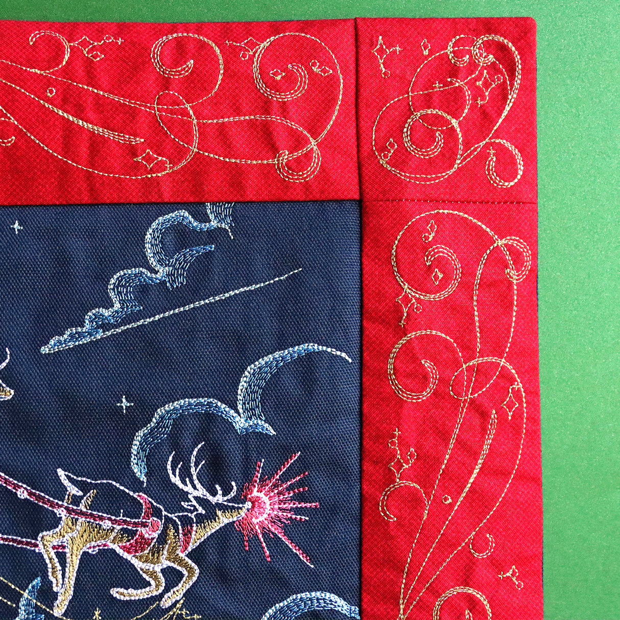 Celestial Christmas Swirls Frame