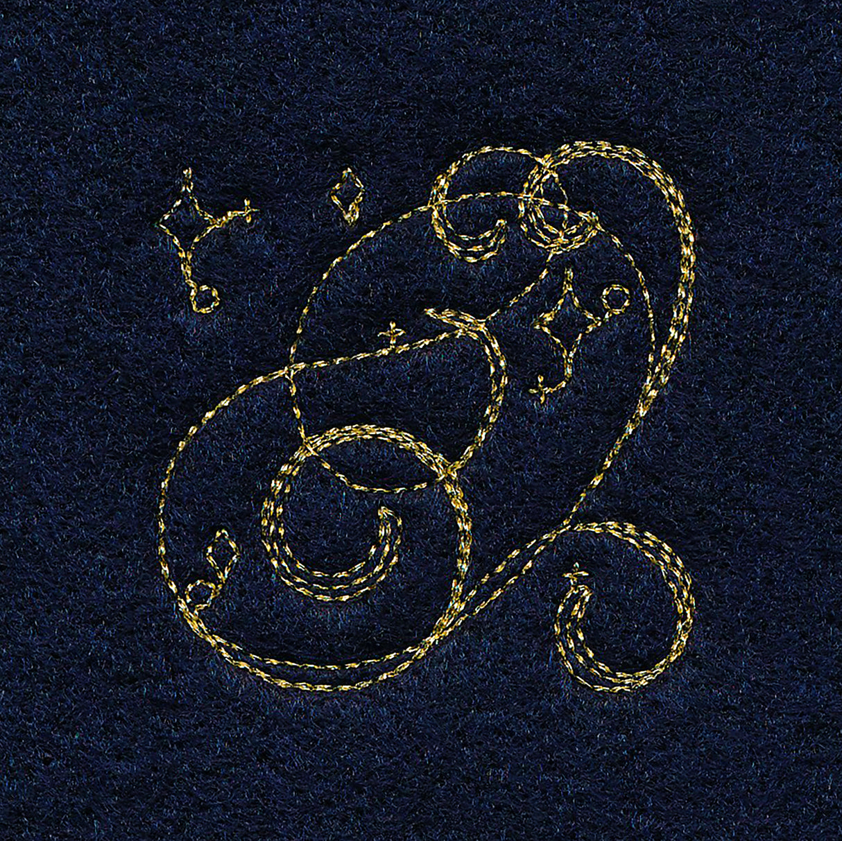 Celestial Christmas Swirls Frame