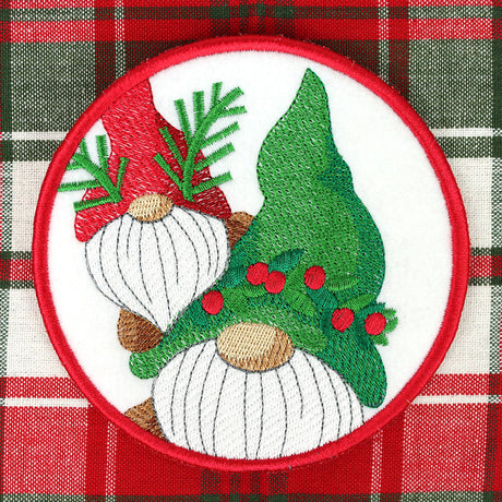 Jolly Gnome Stack Coaster (In-the-Hoop)