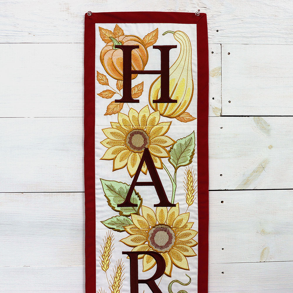 Multi-Piece Floral Harvest Sign