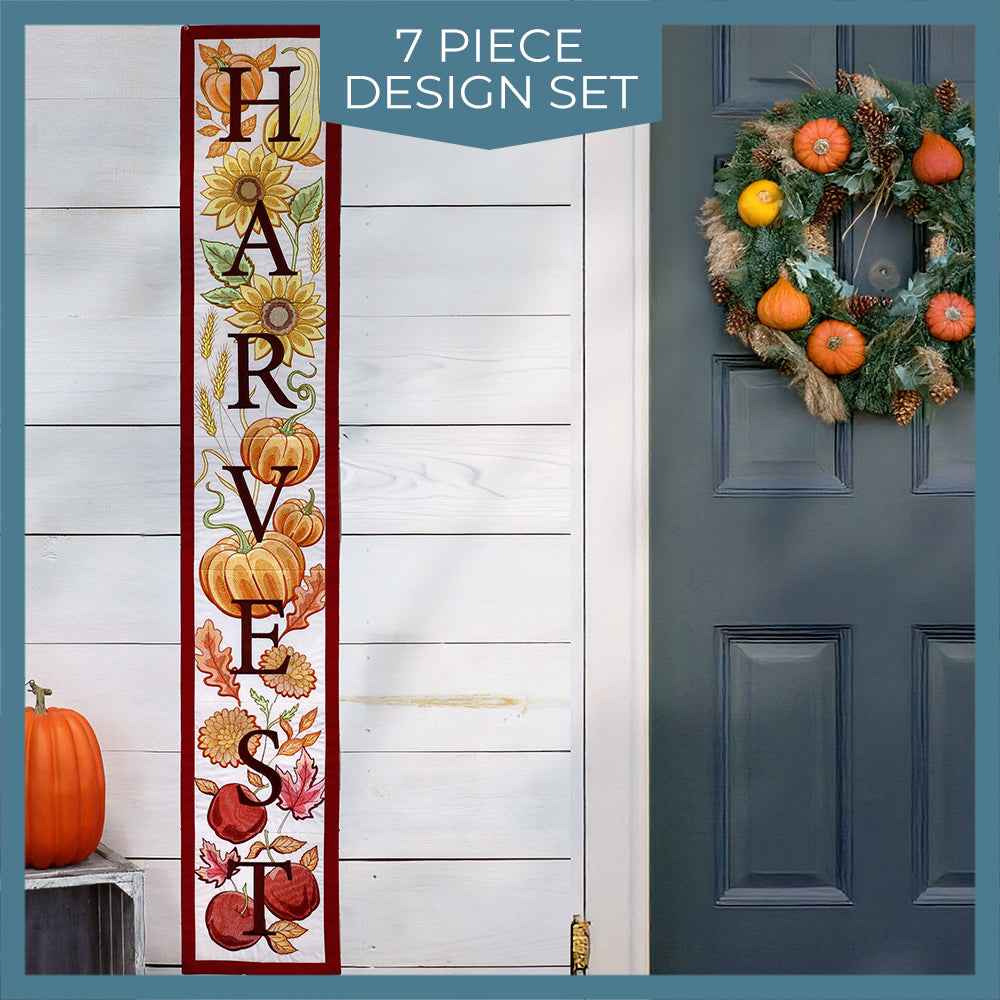 Multi-Piece Floral Harvest Sign