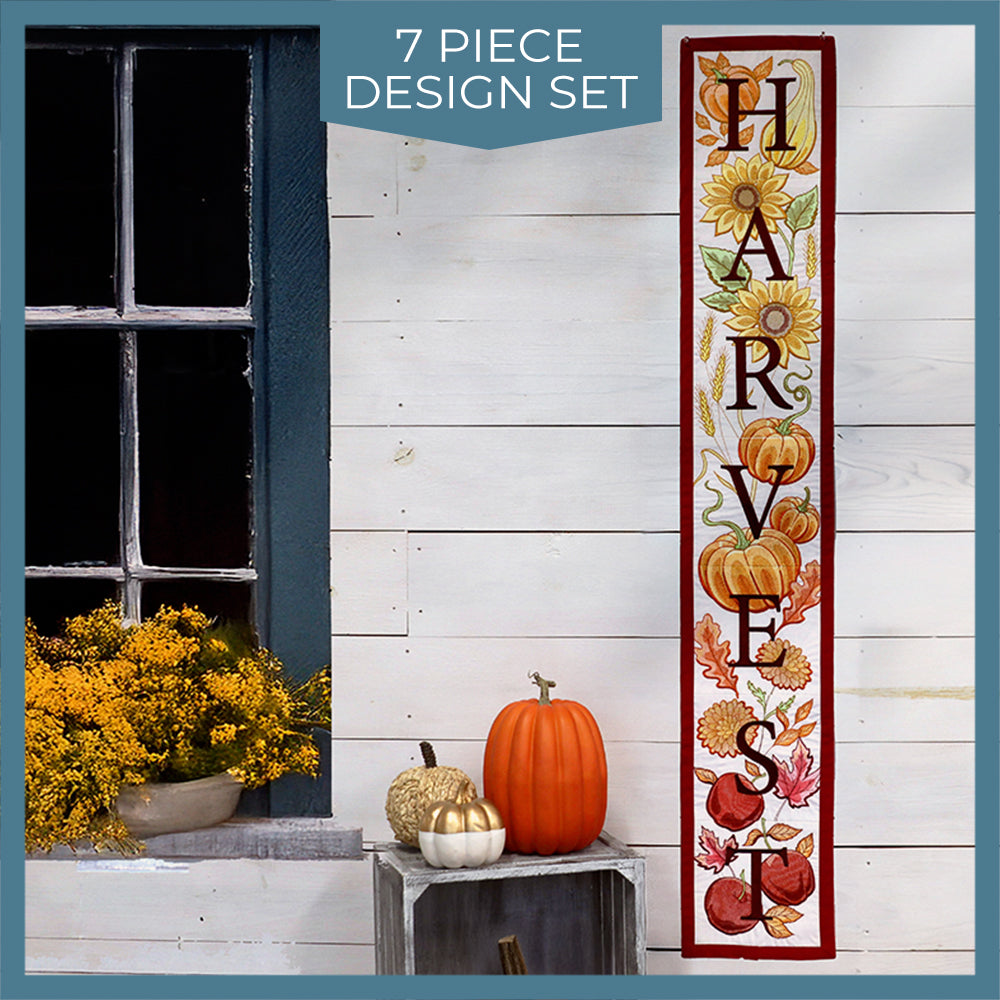 Multi-Piece Floral Harvest Sign