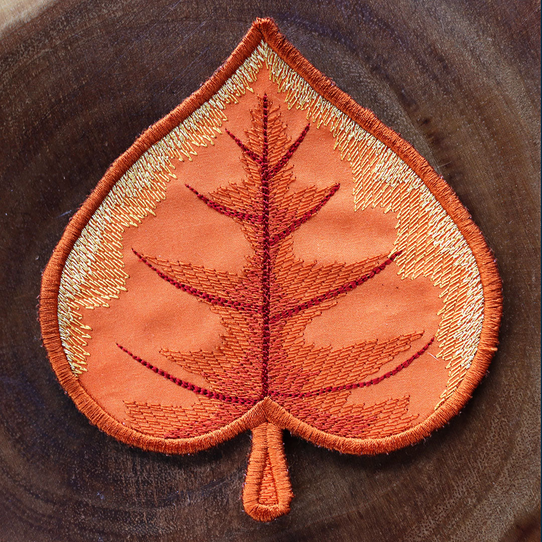Autumn Aspen Leaf Coaster (In-the-Hoop)