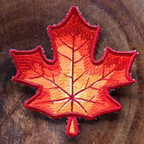Autumn Maple Leaf Coaster (In-the-Hoop)
