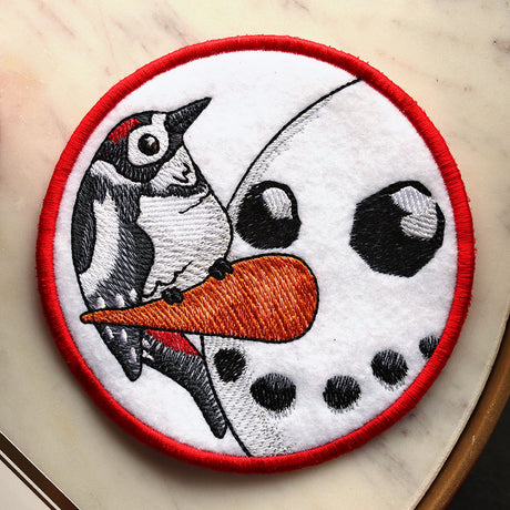 Sweet Peeking Snowman with Woodpecker Coaster (In-the-Hoop)