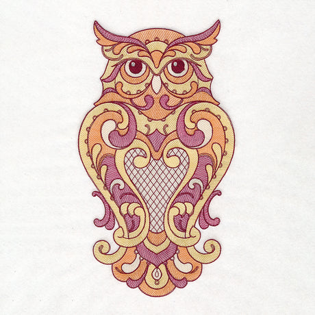 Wise Rosemaling Owl Pillow Set