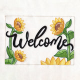 Welcome Sunflower Garden Flag