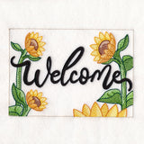 Welcome Sunflower Garden Flag