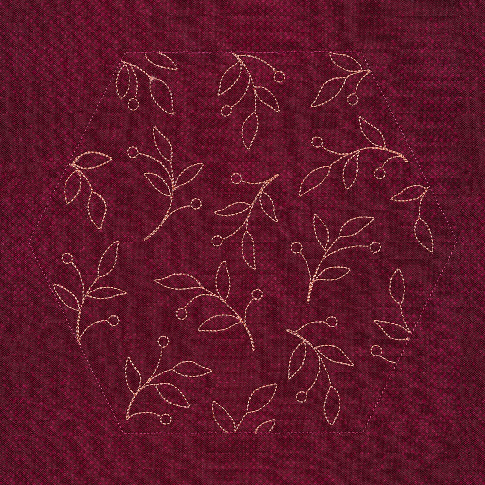 Autumn Blooms Hexagon Pocket Potholder