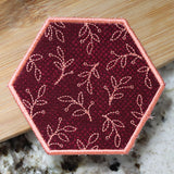 Autumn Blooms Hexagon Coaster