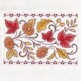 Autumn Floral & Leaves Table Runner Set