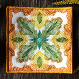 Vibrant Color Theory Square Coaster (In-the-Hoop)