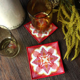 Rustic Color Theory Square Coaster (In-the-Hoop)