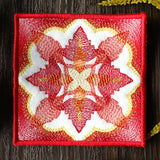 Rustic Color Theory Square Coaster (In-the-Hoop)