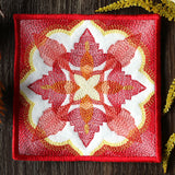 Rustic Color Theory Square Coaster (In-the-Hoop)