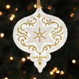 Heirloom Applique Christmas Ornament (In-the-hoop)