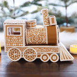 3D Christmas Gingerbread Train Engine (In-the-Hoop)