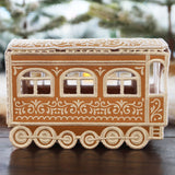 3D Christmas Gingerbread Train Car (In-the-Hoop)
