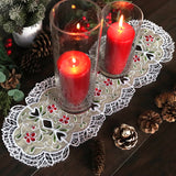 Floral Lace Edge Table Center (In-the-Hoop)