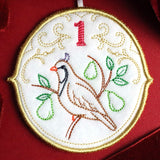 Regal 12 Days of Christmas - Partridge in a Pear Tree Ornament (In-the-Hoop)