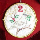 Regal 12 Days of Christmas - Two Turtle Doves Ornament (In-the-Hoop)