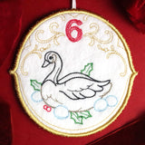 Regal 12 Days of Christmas - Six Geese-A-Laying Ornament (In-the-Hoop)