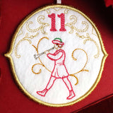 Regal 12 Days of Christmas - Eleven Pipers Piping Ornament (In-the-Hoop)