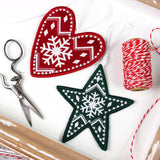 Primitive Nordic Heart Ornament (In-the-Hoop)