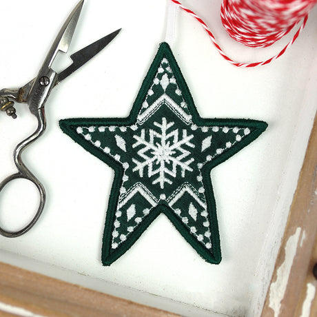 Primitive Nordic Star Ornament (In-the-Hoop)