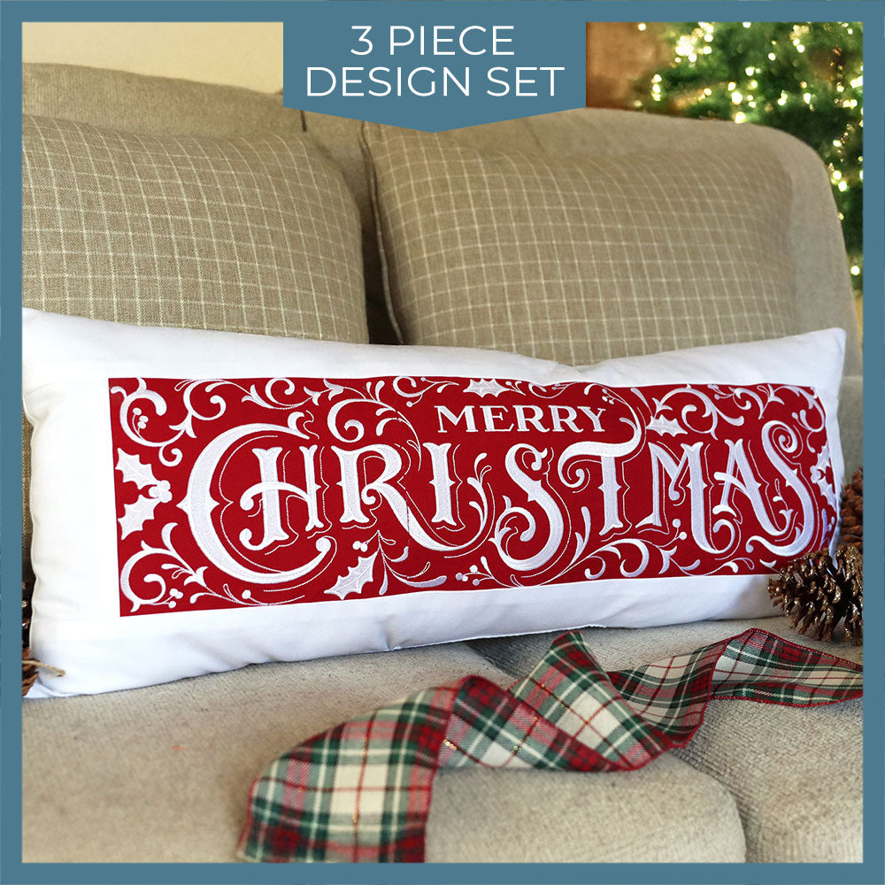 Merry Christmas Panel – Embroidery Library