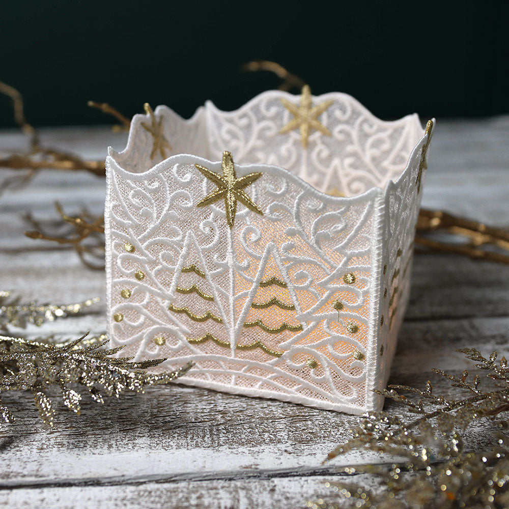 3D Winter Lantern (Lace) – Embroidery Library