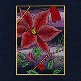 Christmas Night Cardinals Panel Scene