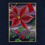 Christmas Night Cardinals Panel Scene