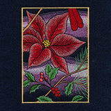 Christmas Night Cardinals Panel Scene