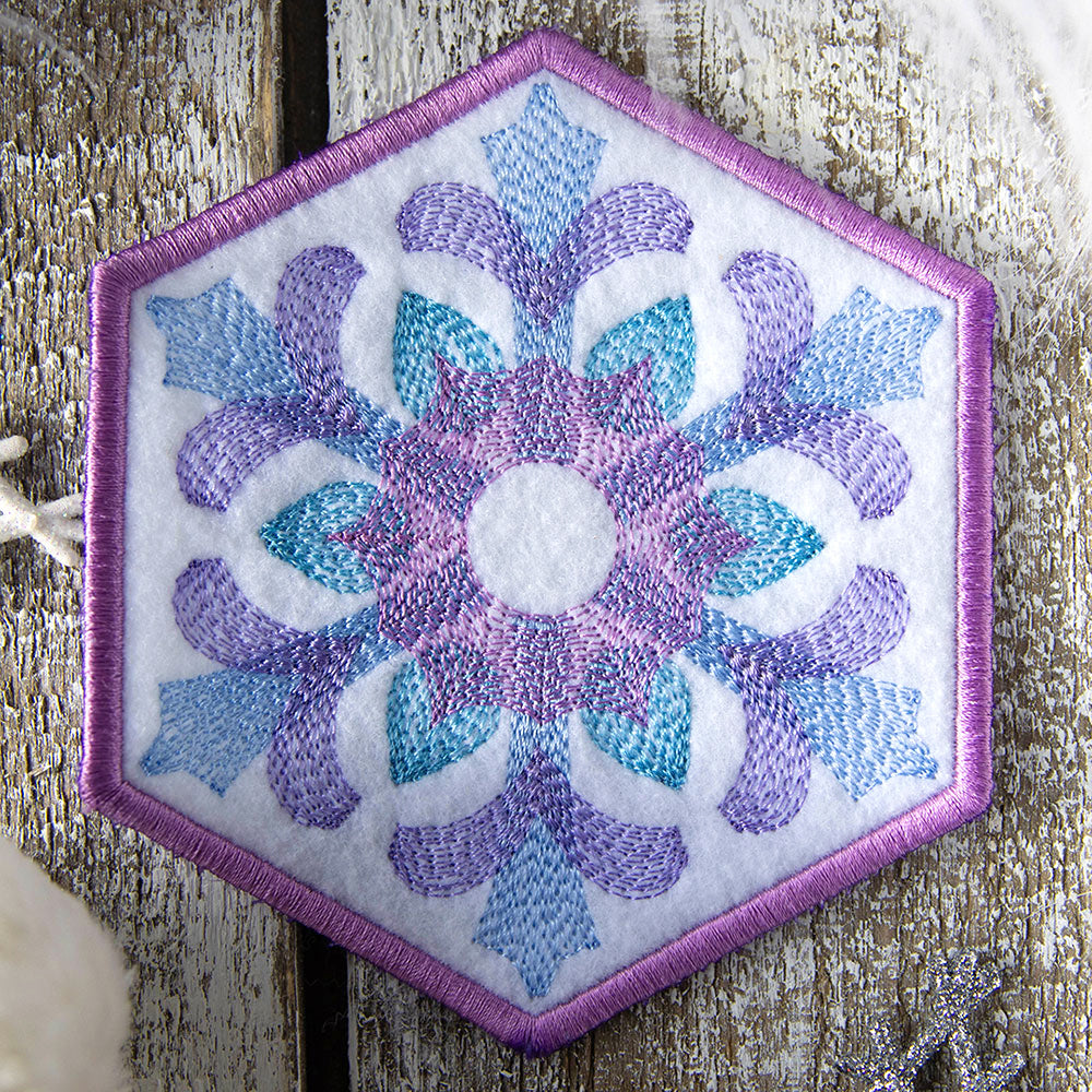 Color Theory Snowflake 1 Coaster (In-the-Hoop)