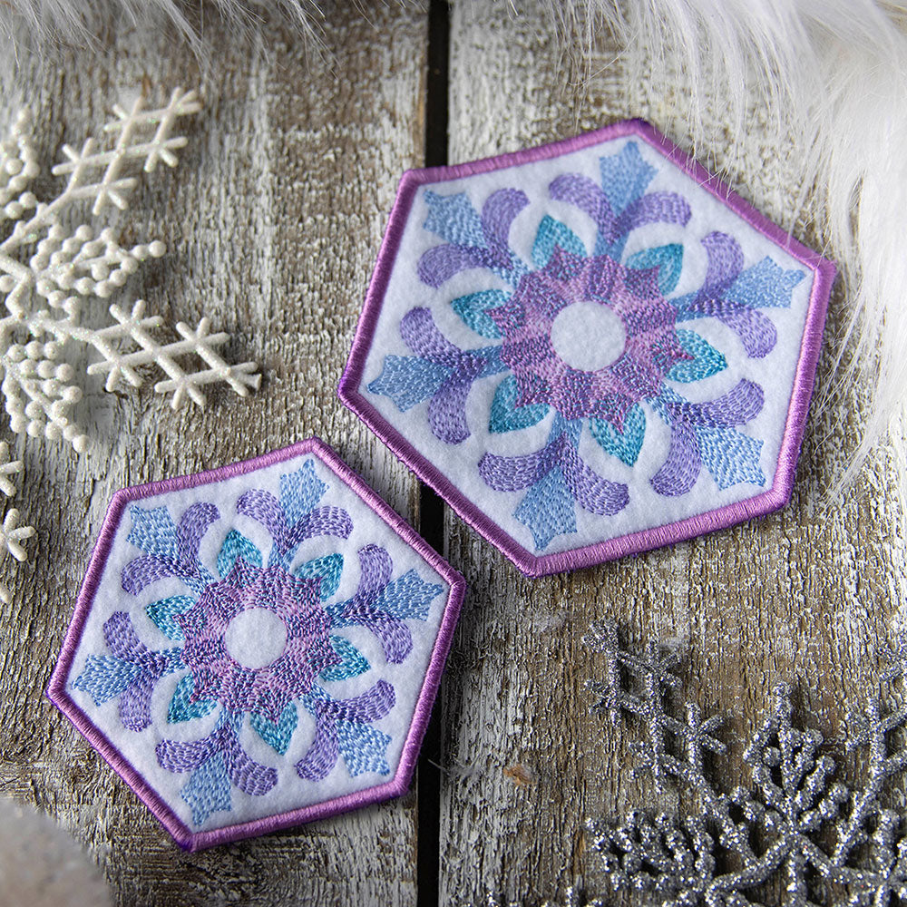 Color Theory Snowflake 1 Coaster (In-the-Hoop)