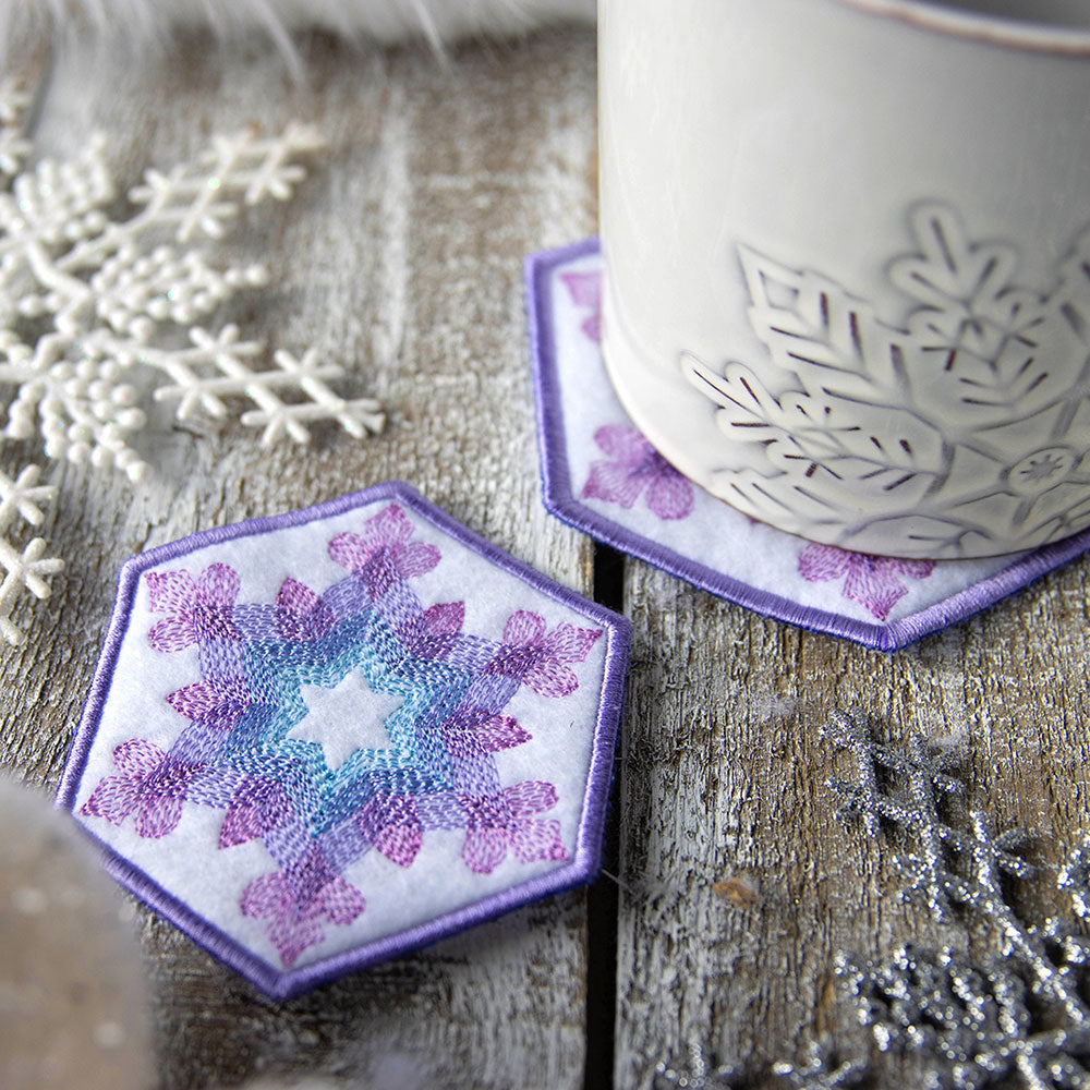 Color Theory Snowflake 2 Coaster (In-the-Hoop)
